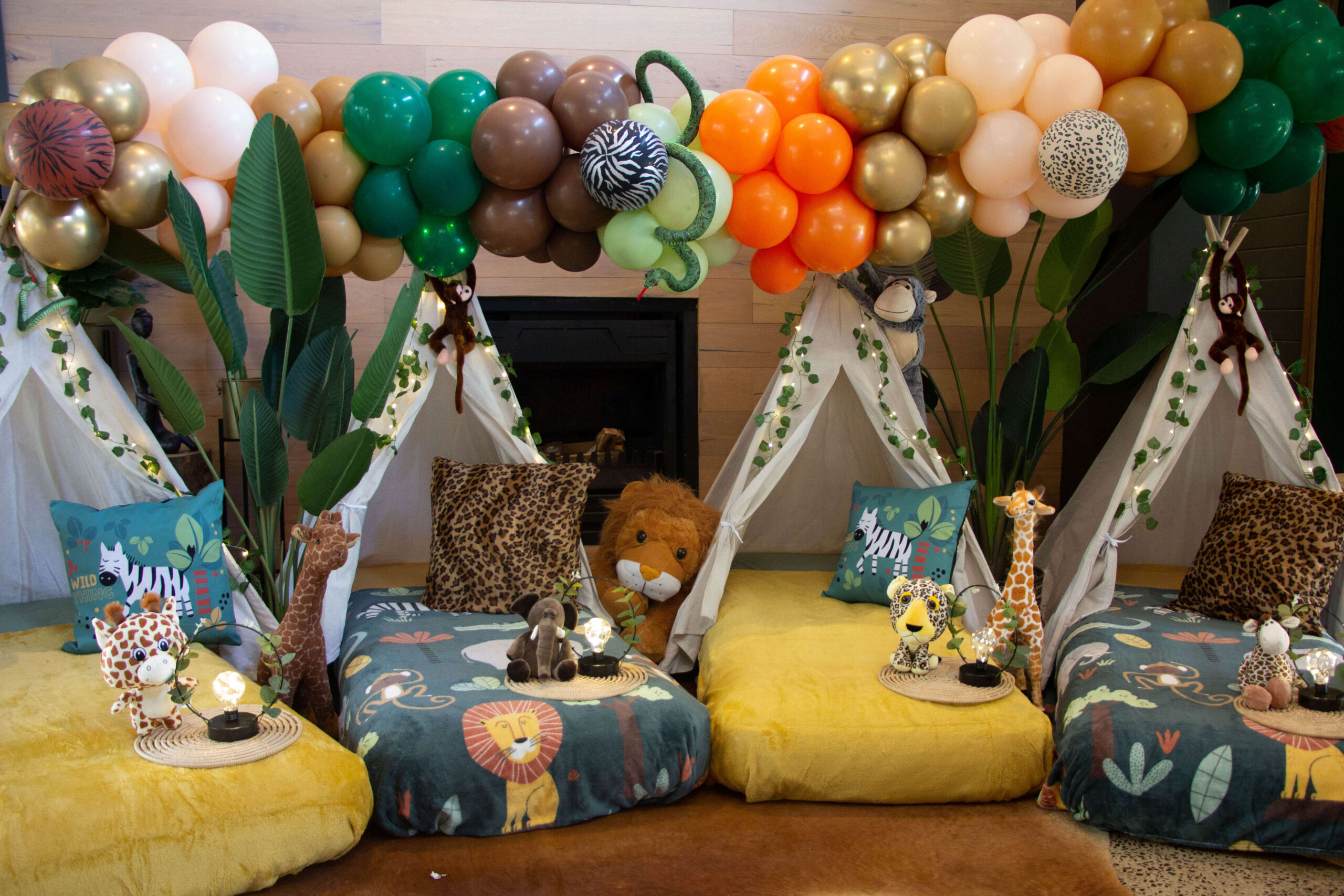 Slumber Teepee Party Jungle Theme