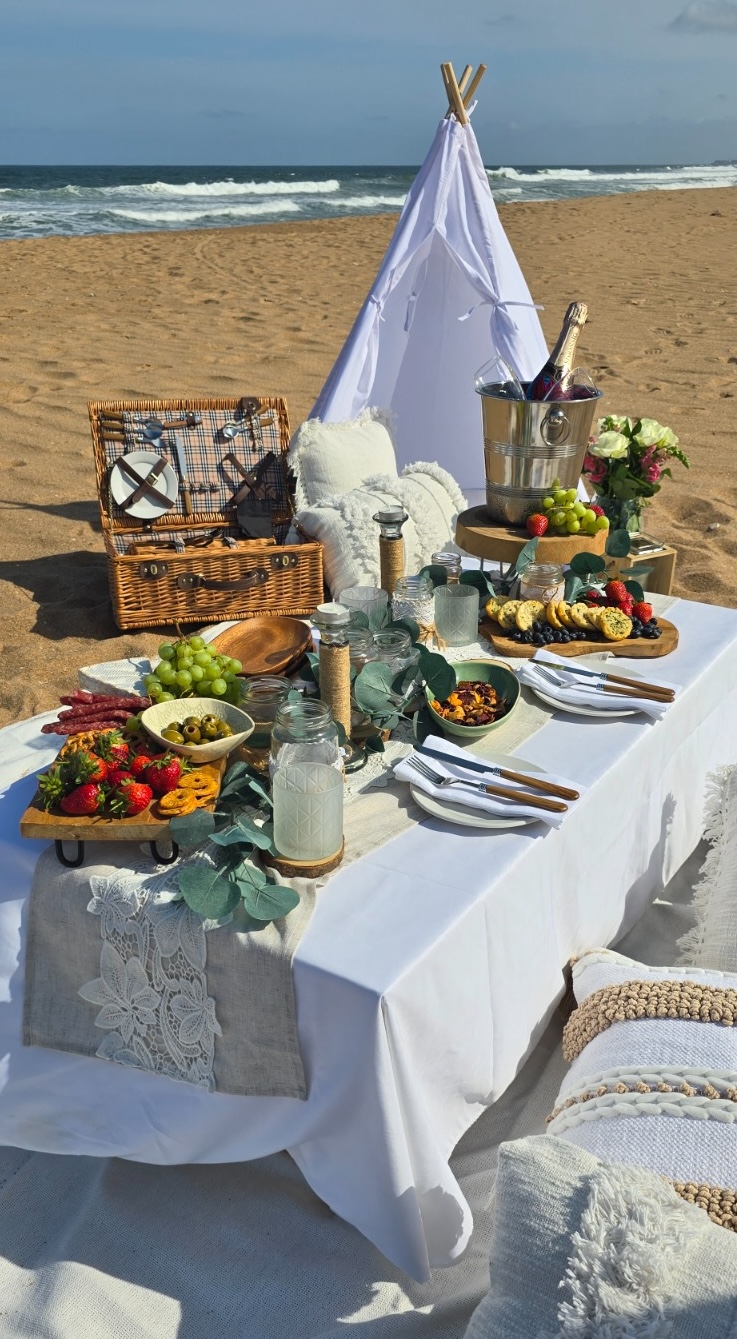 Teepee Picnic on the Beach